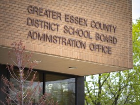 WINDSOR, ONTARIO:. APRIL 14, 2021 - The Greater Essex County District School Board administration office is pictured on Wednesday, April 14, 2021.