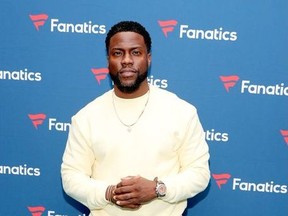 Kevin Hart attends Michael Rubin's Fanatics Super Bowl Party at Loews Miami Beach Hotel on February 01, 2020 in Miami Beach, Florida.