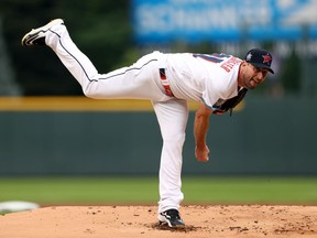 Max Scherzer of the Washington Nationals pitches in the first inning during the 91st MLB All-Star Game at Coors Field on July 13, 2021 in Denver, Colorado.