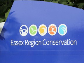 An Essex Region Conservation Authority sign.