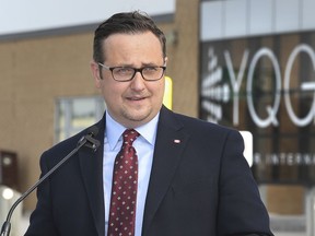 Windsor-Tecumseh MP Irek Kusmierczyk is shown at a press conference at the Windsor International Airport on Tuesday, July 27, 2021.