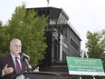 YQG CEO Mark Galvin is shown at a press conference at the Windsor International Airport on Tuesday, July 27, 2021.