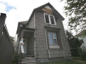 Fire damage is shown to a house in the 300 block of Bruce Avenue in Windsor on Friday, July 9, 2021.