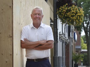 Richard Peddie is shown near his downtown Amherstburg book store on Tuesday, July 27, 2021. Peddie is behind a competition for post-decondary students to revamp a downtown business.