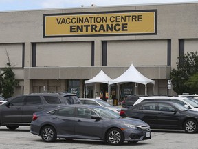 The Devonshire Mall Vaccination Centre is shown on Wednesday, July 21, 2021.