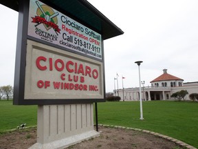 Ciociaro Club of Windsor on North Talbot Road in Tecumseh, Saturday April 10, 2021.