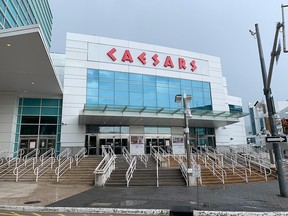 An entrance to Caesars Windsor casino and hotel in Windsor, Ontario. Photographed Aug. 27, 2021.