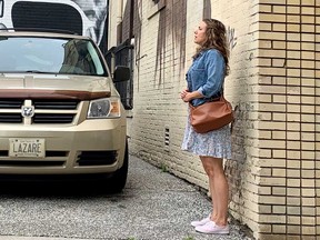 Meaghen Quinn in a CONTACT performance in downtown Windsor on August 11, 2021.
