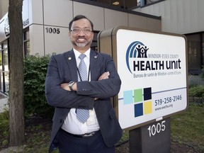 Dr. Wajid Ahmed is shown in front of the Windsor-Essex County Health Unit on Friday, August 20, 2021. Dr. Ahmed is leaving to become Ontario's associate medical officer of health.