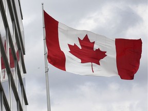 Expect lots of Maple Leaf flag-waving after Sunday's expected federal election call. Windsor's waterfront Great Canadian Flag is shown on March 24, 2021.