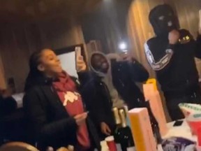 An image released by Niagara Regional Police Service showing individuals at a party that took place at an AirBnB in Fort Erie on Jan. 19, 2021.