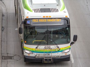 A Transit Windsor bus is shown in this January 2021 file photo.