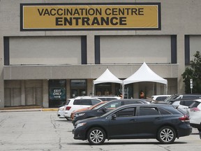 The Devonshire Mall Vaccination Centre is shown on Friday, August 6, 2021.