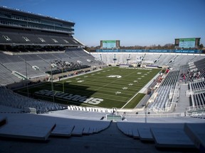 Spartan Stadium is pictured before the game between the Michigan State Spartans and Indiana Hoosiers on November 14, 2020 in East Lansing, Michigan.