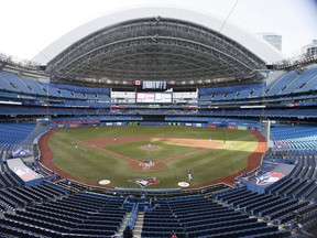 A general view of Rogers Centre during a Toronto Blue Jays intrasquad game.