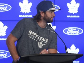 Toronto Maple Leafs goalie Jack Campbell speaks about the coming season on Wednesday, September 22, 2021 in Toronto.