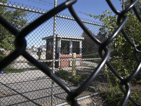 A fenced-off entrance to the former Windsor Ford Casting Foundry property is shown on Friday, September 24, 2021.