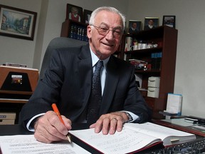 Judge Harry Momotiuk is photographed in his Windsor office on Friday, August 7, 2009. Momotiuk has died at the age of 87.