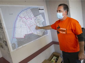 Brian Masse, who was victorious for the NDP in the Windsor West riding, is pictured at his campaign office the morning after the election on Tuesday, Sept. 21, 2021.