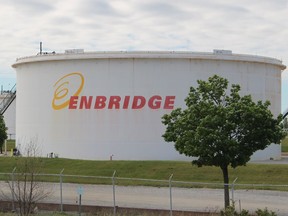 Enbridge facility on Plank Road in Sarnia.