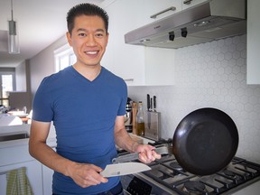 Wil Yeung of Amherstburg in his kitchen where he shoots content for his YouTube channel Yeung Man Cooking. Photographed Sept. 30, 2021.