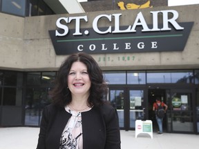 St. Clair College President Patti France is shown at the main campus on Tuesday, October 5, 2021.