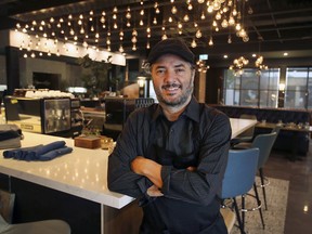Nick Politi, owner of Nico Taverna in Windsor, is shown at the Erie Street restaurant on Monday, October 25, 2021.