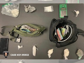 Windsor police seized fentanyl, crack cocaine, oxycodone, and more from a home in the 400 block of Glengarry Avenue on Wednesday Oct. 6, 2021.