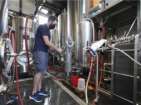 Donavan McFadden, head brewer at The Grove Brew House in Kingsville is shown at the brewery on Wednesday, October 13, 2021.