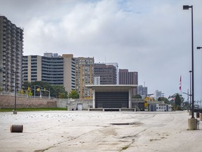 The Riverfront Festival Plaza is pictured on Oct. 4, 2021.