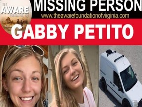 Missing poster for Gabby Petito who disappeared in August.