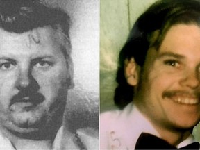 Serial killer John Wayne Gacy, left, and victim Francis Wayne Alexander.