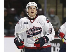 Defenceman Nathan Ribau scored the game-winning goal late to lift the Windsor Spitfires to a 7-5 road win over the Saginaw Spirit on Friday.