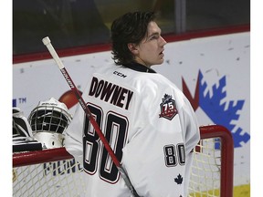 The Windsor Spitfires traded goalie Kyle Downey to the Erie Otters on Tuesday.