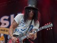 Rock guitarist Slash performing in Montreal in July 2019.