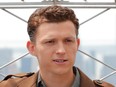 Actor Tom Holland poses for a photograph on top of the Empire State Building to promote the film "Spider-Man: Far From Home" in New York City, June 24, 2019.