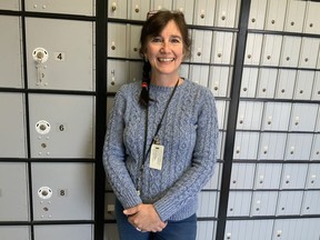 Vicki Kultgen, postmaster for Whitlash, Montana. Even without the COVID border closure it is the least-travelled border crossing between Canada and the United.