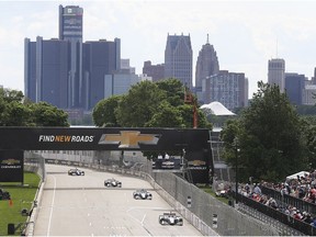 IndyCar series drivers are shown during the Detroit Grand Prix on Sunday, June 2, 2019, at the Belle Isle Park in Detroit, MI.