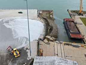 Revere Copper in Detroit has suffered another collapse in the Detroit River. Image from November 2021.