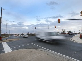 The intersection of Central Avenue and E.C. Row westbound in Windsor is shown on Friday, November 12, 2021.