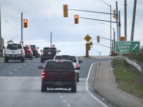 The intersection of Central Avenue and E.C. Row westbound in Windsor is shown on Friday, November 12, 2021.