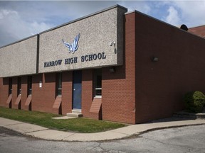 The exterior of Harrow District High School is pictured Thursday, June 16, 2016.