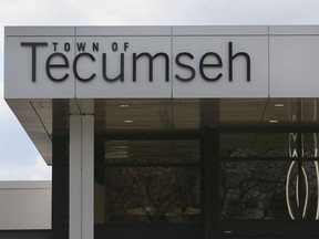 The Tecumseh town hall is shown on Thursday, November 18, 2021.