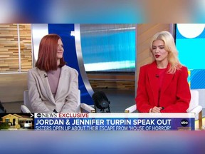 Jennifer and Jordan Turpin appear on "Good Morning America" on Nov. 22, 2021.