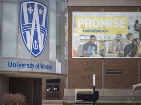 The University of Windsor campus is pictured on Thursday, Nov. 4, 2021.