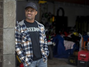 Gregory Moore, an autoworker who refuses to get vaccinated for COVID-19 and is at risk of losing his job, is pictured at his home in Amherstburg on Tuesday, Nov. 3, 2021.