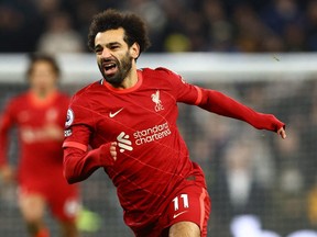 Liverpool's Mohamed Salah in action against Tottenham.