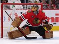 Blackhawks goaltender Marc-Andre Fleury has entered the NHL's COVID protocols on Monday, Dec. 27, 2021.