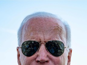 US President Joe Biden speaks to the press as he departs the White House in Washington, DC, on May 25, 2021.