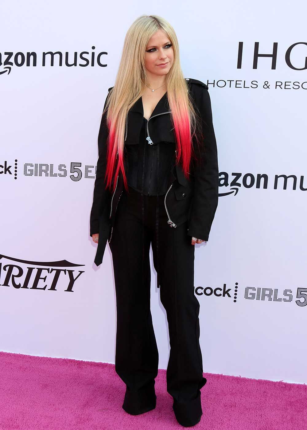  Pop singer Avril Lavigne at an event in Los Angeles, California, on Dec. 4, 2021.